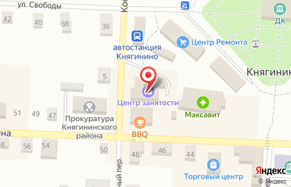 Центр занятости населения Княгининского района на карте
