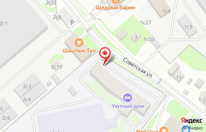 Общежитие для рабочих Мединар Т на Советской улице на карте