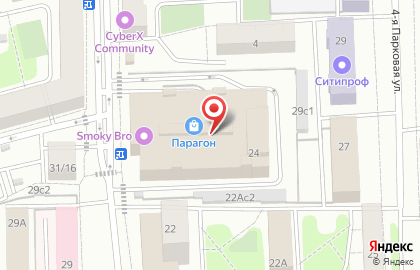 Перекресток на Измайловской на карте