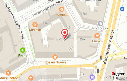 ЗАО Банкомат, АБ ИнтерПрогрессБанк в Орликовом переулке на карте