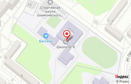 Средняя общеобразовательная школа №9, г. Ангарск на карте