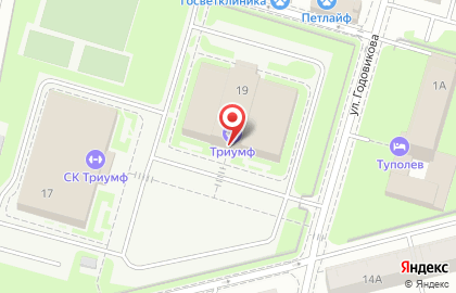 Спортивный комплекс Триумф на улице Олега Кошевого на карте