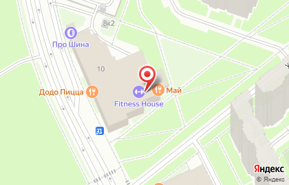 Бассейн Fitness House в Красногвардейском районе на карте