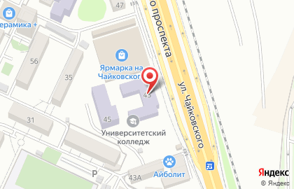 Университетский экономико-технологический колледж на карте