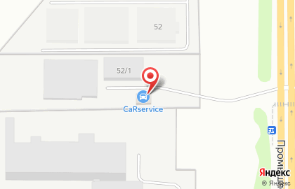 Автосервис CarService на Промышленной улице на карте
