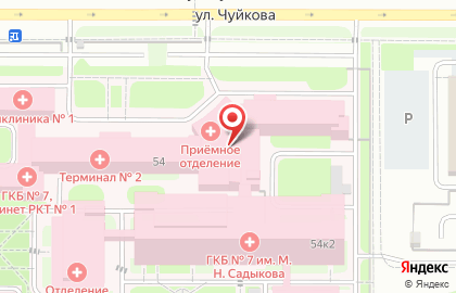 Городская клиническая больница №7 на карте