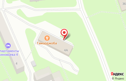 Баня на Зиновьева на карте