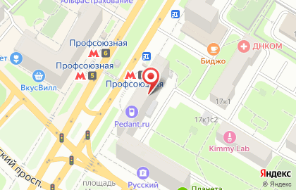 Сеть французских пекарен SeDelice на улице Кржижановского на карте