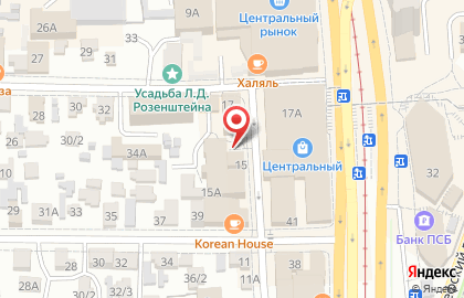 Магазин Барис на улице Калинина на карте