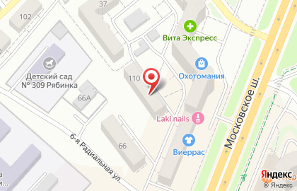 Бар Killfish на Московском шоссе на карте