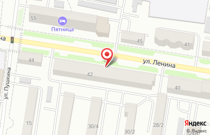 Галерея мебели на улице Ленина на карте