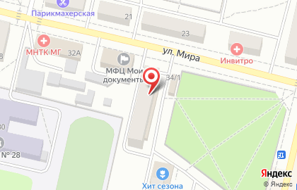 Супермаркет Верный в Екатеринбурге на карте