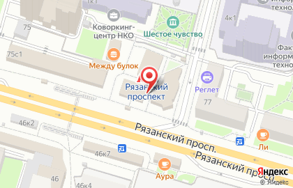 Сеть шаурменных Burger Shaw на Рязанском проспекте на карте