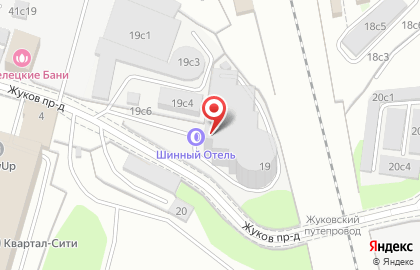 Шинный центр Шинный Отель в проезде Жукова на карте