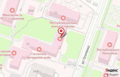 Республиканский клинический госпиталь ветеранов войн в Йошкар-Оле на карте