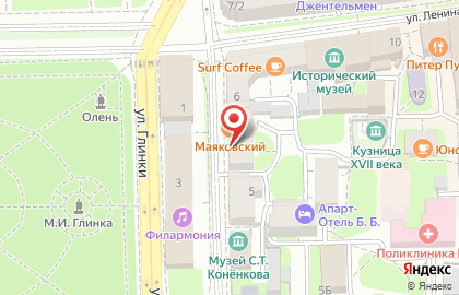 Кофейня Break на улице Маяковского на карте