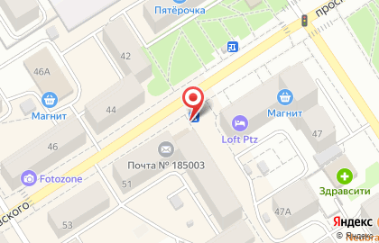 Колос на проспекте Александра Невского на карте