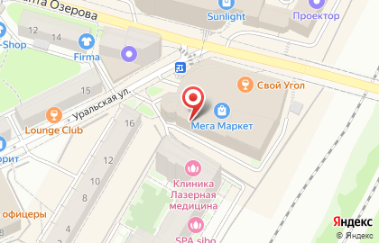 Центр бытовых услуг Зеленая планета в Центральном районе на карте
