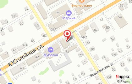 Гостиница Магнолия на Юбилейной улице на карте