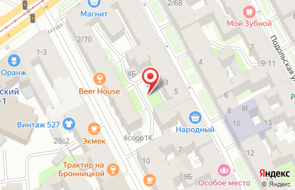 Киоск по продаже фруктов и овощей, Адмиралтейский район на карте