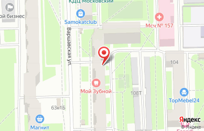 Апарт-отель Нарва на Варшавской улице на карте