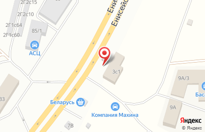 Магазин товаров для рыбалки на Енисейском тракте на карте