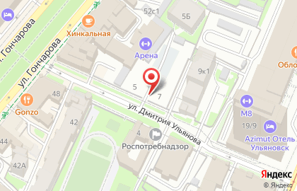 Гостехнадзор на улице Дмитрия Ульянова на карте