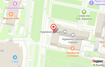 Финансовое управление г. Пензы на площади Маршала Жукова на карте