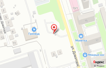 Автостоянка в Новосибирске на карте