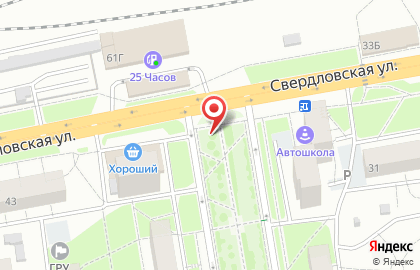Рекламные щиты (6*3), Свердловский район, Ориентир-М на Свердловской улице на карте