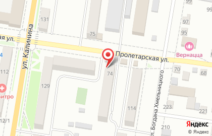 Парикмахерская Solo на Пролетарской улице на карте