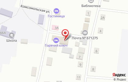 Санаторий Горячий Ключ на Комсомольской на карте