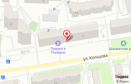 Магазин продуктов Йола-маркет на улице Кольцова на карте