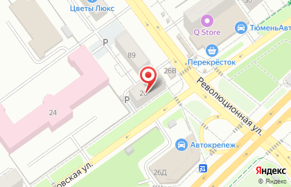 Стоматологическая клиника Денс в Октябрьском районе на карте