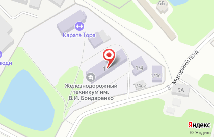 Орехово-Зуевский железнодорожный техникум им. В.И. Бондаренко на улице Красина на карте