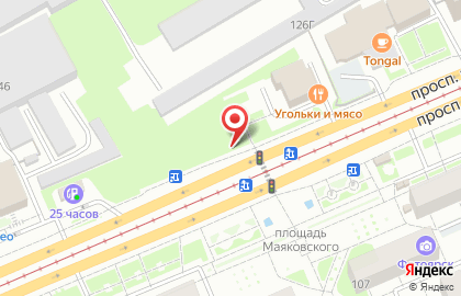 Продовольственный магазин в Кировском районе на карте
