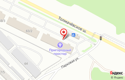 Обская центральная городская больница на Толмачёвском шоссе на карте
