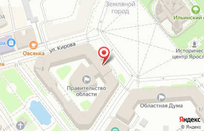 Правительство Ярославской области Организационно-контрольное управление на карте