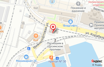 Банкомат Восточный экспресс банк, филиал в г. Владивостоке на Океанском проспекте на карте