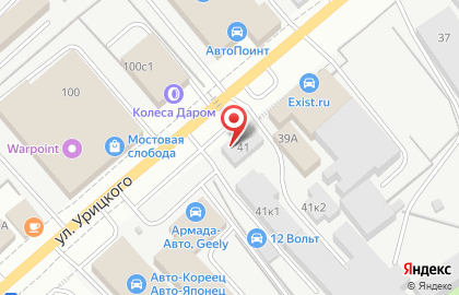 БАУ на улице Урицкого на карте