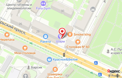 Агентство недвижимости Прометей на Октябрьском проспекте на карте