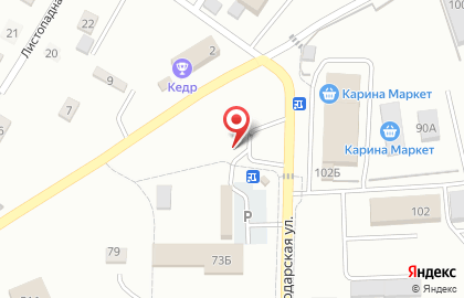 Магазин овощей на Краснодарской улице на карте