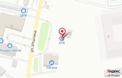 Магазин автотоваров 25 часов на улице Итыгина на карте