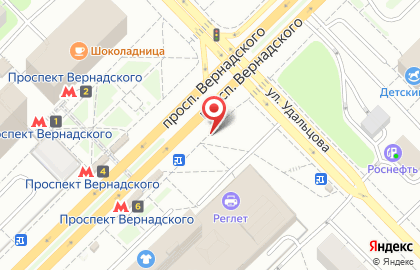 Такси Pro-движение на проспекте Вернадского на карте