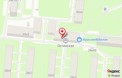 Охтинская библиотека на карте