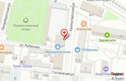 Алкомаркет Пятъница на Кронштадтской улице на карте