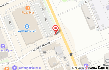 Киоск по продаже хлебобулочных изделий на улице Строителей на карте