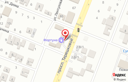 Фортуна на улице Бунина на карте
