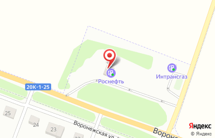 Роснефть в Воронеже на карте