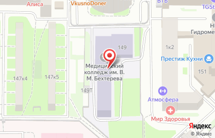 Санкт-Петербургский медицинский колледж им. В.М. Бехтерева на карте